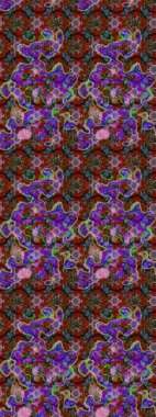 Kahverengi ve kırmızı renkte çiçekler. Yumuşak, bahar çiçekli arka plan. Raster çiçek desenli ve çiçekli..