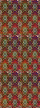 Kahverengi ve kırmızı renkte çiçekler. Çiçekli karalama şeklinde Raster çiçek deseni. Yumuşak, bahar çiçekli arka plan.