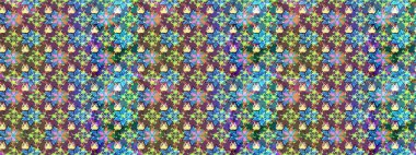 Küçük çiçekteki sevimli çiçek deseni. Raster illüstrasyonu. Çizim.