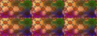 Doğa. - Kahverengi ve yeşil çiçekler. Küçük çiçekte güzel bir desen var. Çiçek kompozisyonu. Raster deseni. Çiçek kolajı. Çiçek arka planı.