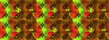 Düz Çiçek Elementleri Tasarımı. Raster illüstrasyonu. Renkli Bahar Teması eskiz kalıbı. Kahverengi renkte zarif çiçekler ve suluboya..