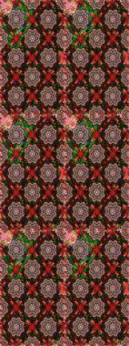 Renkli Bahar Temalı Kusursuz Arkaplan. Gri ve kahverengi renkli çiçekler. Çiçeksiz desenli arka plan, yaz çiçekleri. Düz Çiçek Elementleri Tasarımı.