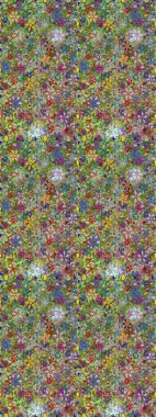 Raster suluboya çiçek deseni, narin çiçekler, yeşil ve nötr çiçekler, tebrik kartı şablonu. Raster Güzel kumaş deseni.