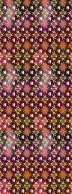 Şirin, zarif çiçekler Raster illüstrasyonu. Yapraklı çizim şekli. Poster ya da kapak için arka plan. Tekstil için figür. Davetiye ve kartpostal tasarımı için dekoratif çiçek unsurları.