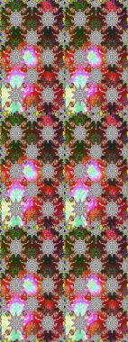 Elle boyanmış suluboya, dikişsiz çiçekler ve bitkiler. Gri ve kahverengi renkte çiçekler.