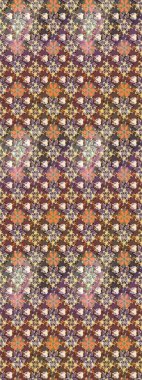 Raster düz çiçek çizim deseni. Kahverengi ve nötr renklerde çiçekler. Tasarım hediye paketi, tebrik kartları, posterler ve afiş tasarımı.