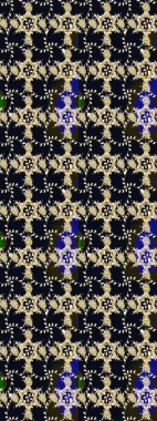 Renkli Yaz Temalı eskiz kalıbı. Raster çiçekli arka plan. Güzel kumaş deseni. Güzel eskiz şekli. Yazdır. Düz Çiçek Elementleri Tasarımı.