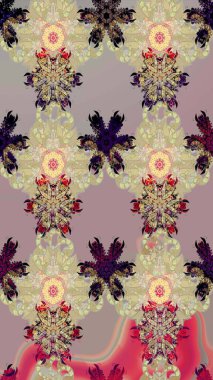 Çizim çiçek deseni duvar kağıdı, web sitesi arka planı, ambalaj kağıdı, davetiye, broşür, afiş veya web sitesi için kullanılabilir. Karalama elementleri. El çizimi Raster illüstrasyonu.