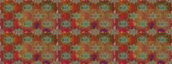 Tekstil tasarımı için kırmızı ve kahverengi renkli geleneksel halk çiçekleri buketi. Çiçeksiz desenli nakış işlemeli gelincikler ve vadi zambaklarıyla.