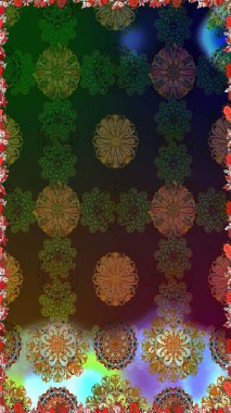 Küçük çiçekteki sevimli çiçek deseni. Kahverengi ve gri renkte çiçekler.