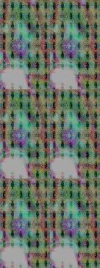 Yeşil renkli çiçekler. Raster illüstrasyonunda çiçek deseni çizimi.