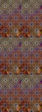 Hediye ambalaj kağıdı, tebrik kartları, posterler ve pankart tasarımı. Raster düz çiçek çizim deseni. Kahverengi renkte çiçekler.