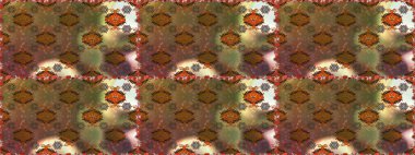 Kahverengi ve bej renkli çiçeklerle kusursuz çiçek deseni. Suluboya tarzında kahverengi ve bej renkte çiçekler.