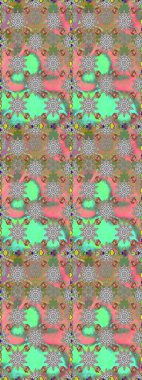 Raster hisseleri. Kusursuz bir arka plan modeli. Suluboya, elle çizilmiş. Çiçekler gri ve yeşil.