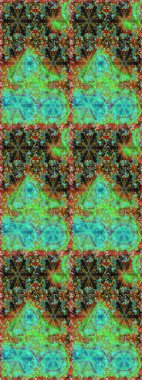 Sembol bayramı, yeni yıl kutlamaları, altın desenler. Yeşil renkli altın kar taneleri. Kış kar dokusu duvar kağıdı. Noel altın kar taneleri kusursuz desen.