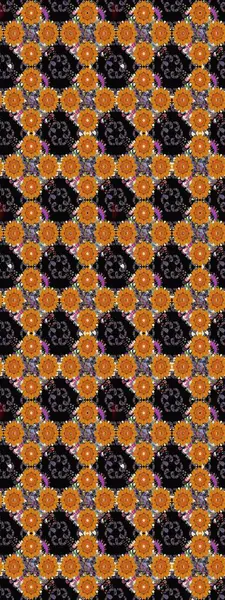 Raster illüstrasyonu. Eski moda arka plan. Desen, çizim, çiçek sınırı. Kıvırcık, parlak örgü. Çiçek çelengi. Güzel, pürüzsüz kumaş, tuval..