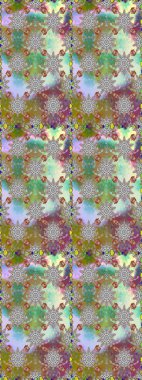 Parlak unsurları. Sorunsuz çiçek deseni kaydırma kağıt, davet, el ilanı, afiş veya Web sitesi Web sitesi arka plan duvar kağıdı için kullanılabilir. Elle çizilmiş Raster illüstrasyon.