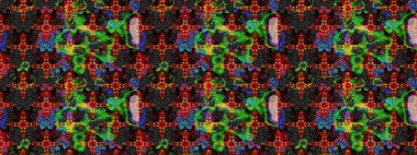 Siyah ve gri renkli çiçekler. Çiçekli eskiz deseni. Suluboya çizimi. El çizimi.