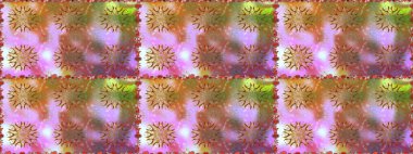 Zentangle soyut çiçekleri. Düz Çiçek Elementleri Tasarımı. Güzel kumaş deseni. Karalama çiçeği. Raster illüstrasyonu. Renkli Bahar Teması Kusursuz Arkaplan.