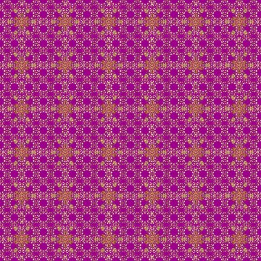 2019 Noel 'i, kar tanesi, yeni yıl. Mor ve kahverengi renklerde, altın elementlerle klasik, pürüzsüz desen.