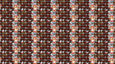 Çiçekli el çizimi çizimi deseni. Modern gelişim gri, kahverengi ve kırmızı raster arka plan duvar kâğıdı resimli klasik çizgi çizgisi, desenli desenli çiçekler, çiçekli süsler..