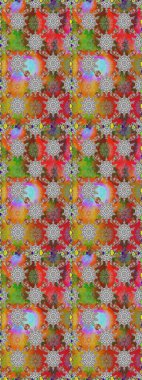 Düz Çiçek Elementleri Tasarımı. Renkli Yaz Temalı Kusursuz Arkaplan. Gri ve kahverengi renkli çiçekler. Çiçekli pürüzsüz retro desen.