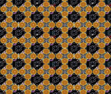 Düz Çiçek Elementleri Tasarımı. Çiçekli eskiz arkaplanı. Renkli Bahar Teması eskiz kalıbı. Çocuk stili.