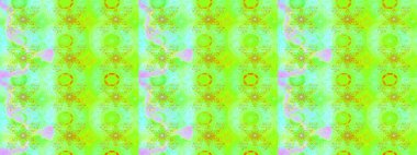 Eskiz arkaplan modeli. Raster hisseleri. Çiçekler yeşile. Suluboya, elle çizilmiş.