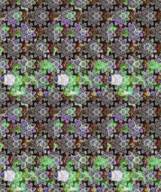 Nazik, narin çiçek arkaplanı. Gri renkli çiçekler. Raster çiçek desenli ve çiçekli..