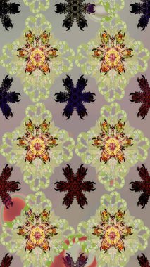 Bahar mevsimi. Raster güzel bir çiçek deseni çizmiş. Tatil havası. Nazik romantik baskı.