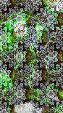 Küçük çiçekte güzel bir desen var. Çiçek kompozisyonu. Raster deseni. Çiçek arkaplan. Çiçek kolajı. - Gri çiçekler. Doğa.