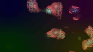 Gri renkli çiçekler. Raster illüstrasyonunda çiçek deseni çizimi.