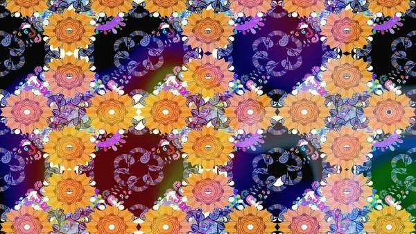 Modaya uygun kumaş deseni. Tony 'nin kumaş kalıbını çiz. Raster illüstrasyonu. Küçük çiçekte sevimli çiçek deseni var..