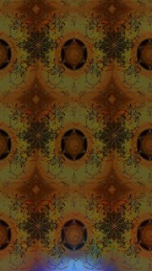 Renkli Bahar Teması eskiz kalıbı. Düz Çiçek Elementleri Tasarım Raster illüstrasyonu. Kahverengi renkli çiçekler. Çiçek eskiz kalıbı geçmişi.