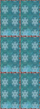 Mavi ve nötr renklerde çiçekler. Raster illüstrasyonu. Kusursuz. Şirin çiçek elementleri..