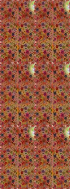 Sevimli küçük çiçek desenle. Raster resim. Çiçek desenli çiçek ve yaprakları ile.