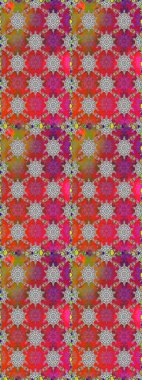 Kırmızı ve gri renkte yaprakları olan yabani çiçekler. Kusursuz bir arka plan modeli. Raster illüstrasyonu. Suluboya, elle çizilmiş.