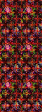 Güzel kumaş deseni. Güzel karalamalı çiçek desenli çizim. Raster illüstrasyonu. Küçük çiçekte sevimli çiçek deseni var..