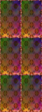 Klasik taslak çizimi. Çiçeksel kahverengi ve yeşil pürüzsüz desen. Raster çiçek izi..