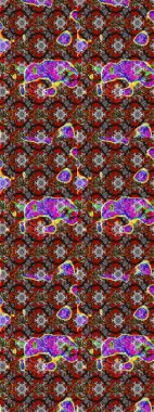 Raster illüstrasyonu. Çiçek duvar kâğıdı. Çiçek arkaplan. Gri ve kahverengi renkli şirin tekstil tarzında. Renkli çizim deseni.