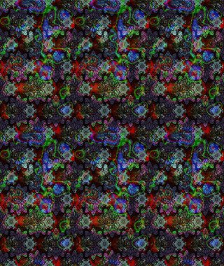 Çizgi çizimi kalıbı. Raster Moda kumaş deseni. Şirin çiçekler..