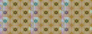 Raster deseni. Süslü kumaş deseni. Çiçekli çiçek deseni, suluboya..