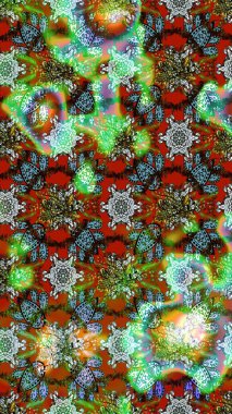 Raster Güzel kumaş deseni. Raster suluboya deseni, narin çiçekler, çiçekler, tebrik kartı şablonu..