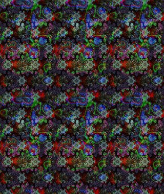 Çizgi çizimi kalıbı. Raster Moda kumaş deseni. Şirin çiçekler..