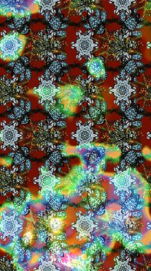 Şirin çiçek elementleri. Renkli Bahar Teması eskiz kalıbı. Taslak desenli, modaya uygun kumaş deseni. Raster illüstrasyonu. Düz Çiçek Elementleri Tasarımı.