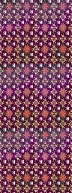 Raster illüstrasyonu. Yumuşak, bahar çiçekleri mor renklerde. Çiçekli yumuşak bir eskiz şekli. Raster çiçekleri klasik tarzda resmedilir..