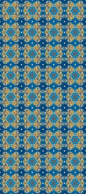 Kusursuz klasik altın desen. Altın desenli mavi, bej ve nötr renklerde altın elementler. Raster geleneksel oryantasyon süsü.