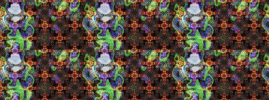 Kahverengi ve siyah renklerde bahar çiçekleri. Raster illüstrasyonu. Yaprak ve çiçeklerin suluboya resmi, kahverengi ve siyah renkler üzerine çizim şekli.