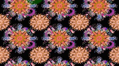 Küçük çiçekte güzel bir desen. Kusursuz. Motley illüstrasyonu. Moda baskıları için zarif bir şablon. Küçük renkli çiçekler. Çiçekli yaz çiçekleri.