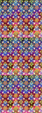 Mavi renkli çiçekler. Sevimli çiçek raster deseni. Düz Çiçek Elementleri Tasarımı. Renk Bahar Teması eskiz şablonu.